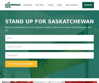 Saskparty.com(Saskatchewan Party) Screenshot