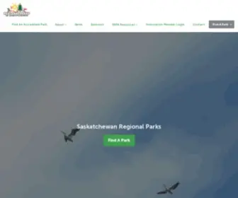 Saskregionalparks.ca(The Regional Park system) Screenshot