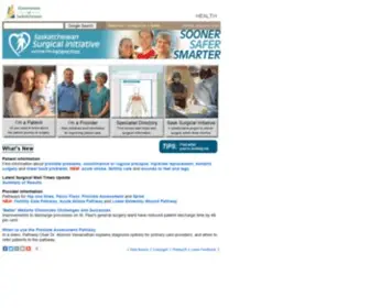 Sasksurgery.ca(Saskatchewan Surgical Initiative) Screenshot