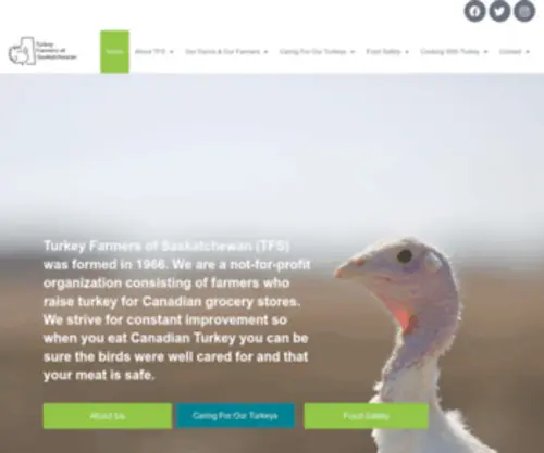 Saskturkey.com(Turkey Farmers of Saskatchewan (TFS)) Screenshot