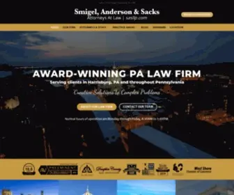 Sasllp.com(Award-Winning Harrisburg Law Firm) Screenshot