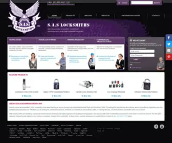 Saslocksmiths.com(Locksmiths Perth) Screenshot