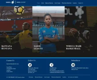Sasolinsport.com(Sasol sponsors three national teams) Screenshot