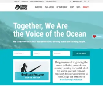 Sas.org.uk(Surfers Against Sewage) Screenshot