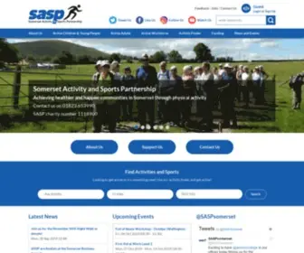 Sasp.co.uk(Somerset Activity & Sports Partnership) Screenshot