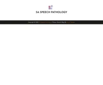 Saspeechpathology.com(Sample Page) Screenshot