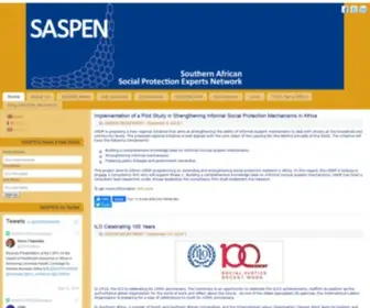 Saspen.org(Southern African Social Protection Experts Network) Screenshot