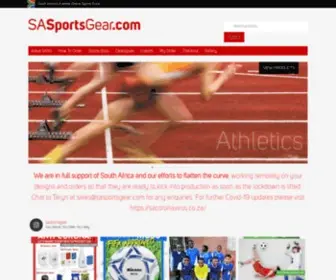 Sasportsgear.com(South Africa's Premium Online Sports Store) Screenshot