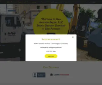 Saspumping.com(San Antonio Septic LLC) Screenshot