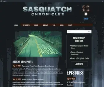 Sasquatchchronicles.com(Sasquatch Chronicles) Screenshot