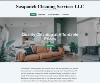 Sasquatchcleaning.com(A clean like you've never seen) Screenshot