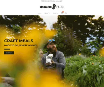 Sasquatchfuel.com(Craft Backcountry Meals & Snacks) Screenshot