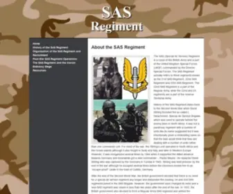Sasregiment.org.uk(About the SAS Regiment) Screenshot