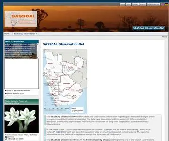 Sasscalobservationnet.org(Southern African Science Service Centre for Climate Change and Adaptive Land Use (SASSCAL)) Screenshot