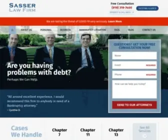 Sasserbankruptcy.com(North Carolina Bankruptcy Lawyers) Screenshot