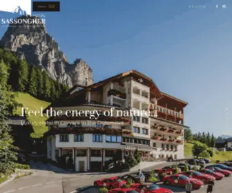 Sassongher.it(Hotel Corvara in Alta Badia) Screenshot