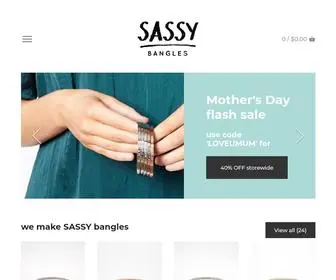 Sassybangles.com(Sassy bangles) Screenshot