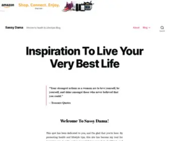 Sassydama.com(Inspiration To Live Your Very Best Life) Screenshot