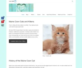 Sassykoonz.com(Maine Coon Kittens) Screenshot