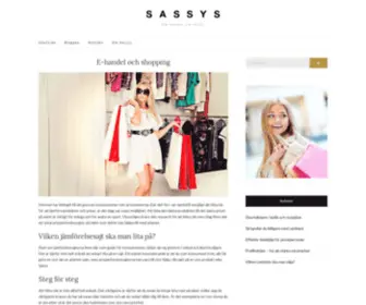 Sassys.se(E-handel och shopping) Screenshot