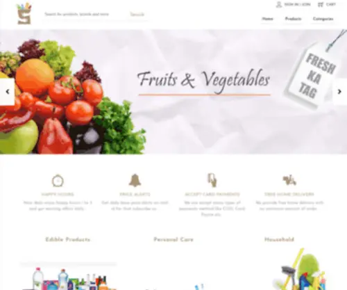 Sastawala.com(A virtual super market) Screenshot