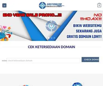 Sastrakom.com(Provider Web Hosting Indonesia) Screenshot