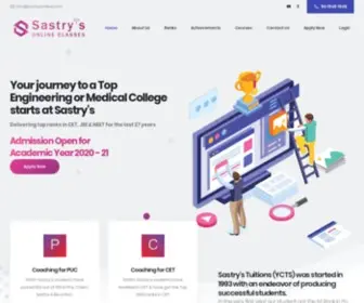 Sastrysonline.com(Sastry's Tuitions) Screenshot