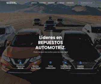 Sasval.cl(Repuestos Nissan Originales y Alternativos) Screenshot