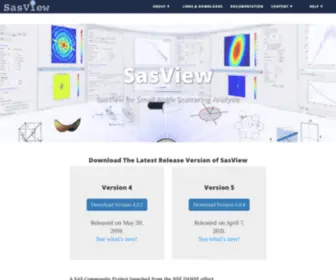 Sasview.org(Small Angle Scattering Analysis) Screenshot