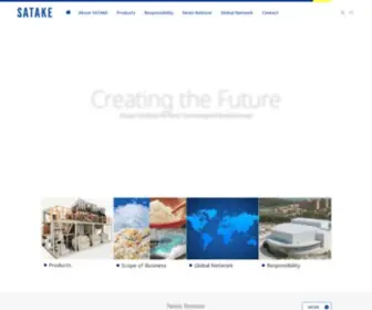 Satake-Group.com(SATAKE Group) Screenshot