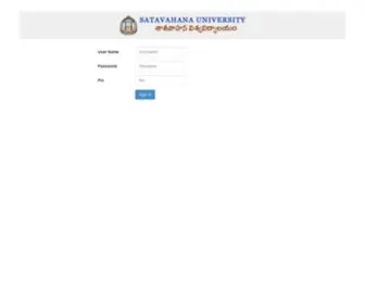 Satavahanaonline.com(SATAVAHANA UNIVERSITY) Screenshot