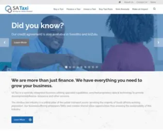 Sataxi.co.za(We are a focused partner to the minibus taxi industry) Screenshot