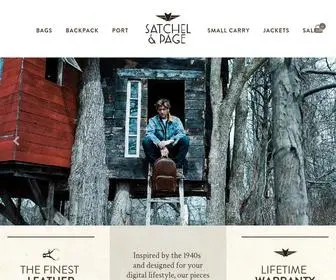 Satchel-Page.com(Satchel & Page leather bags) Screenshot