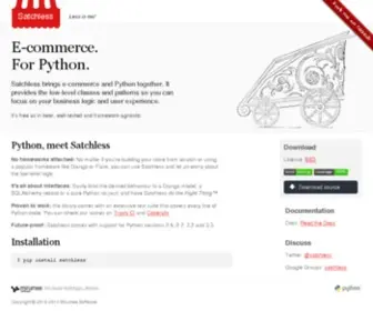 Satchless.com(E-commerce for Python) Screenshot