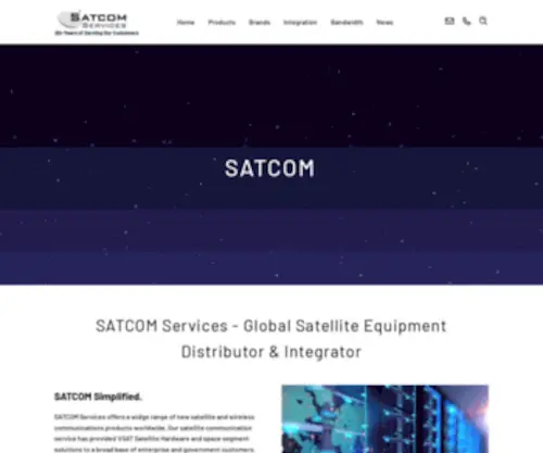 Satcom-Services.com(SATCOM Services) Screenshot