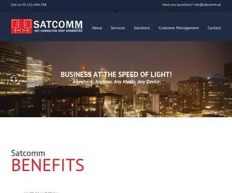 Satcomm.pk(Leading Internet Service Provider in Karachi) Screenshot