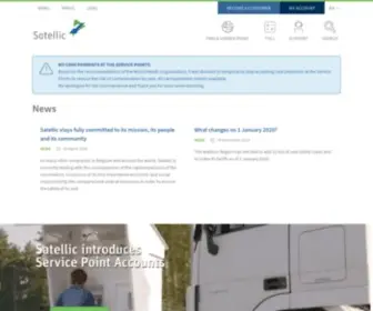 Satellic.be(Satellic is the main toll operator in Belgium. Choosing Satellic has numerous advantages) Screenshot