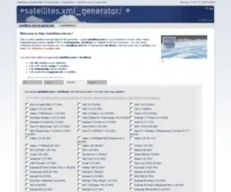 Satellites-XML.eu(Online satellites.xml generator / transponders ini generator (satellite transponder lists)) Screenshot