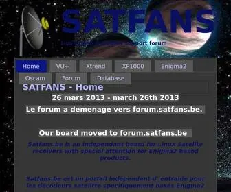Satfans.be(Satfans) Screenshot