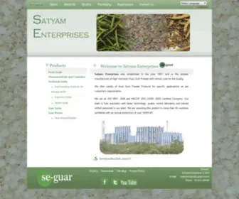 Satgum.com(Satyam Enterprises) Screenshot