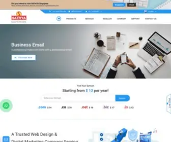 Sathyainfo.com(Web hosting) Screenshot