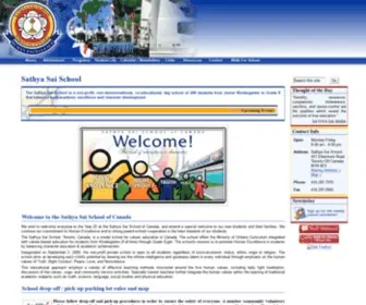 Sathyasaischool.ca(The Sathya Sai School) Screenshot