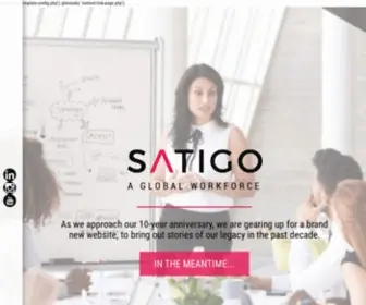 Satigo.com(Pioneering Human Capital Solutions) Screenshot