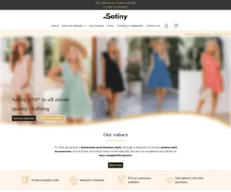 Satiny-USA.com(Beauty®) Screenshot