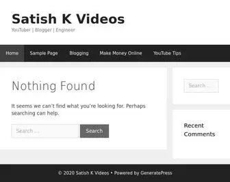 Satishkvideos.in(Satish K Videos Courses) Screenshot