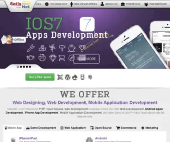 Satisnet.com(Website & Mobile App Development specialize in iPhone) Screenshot