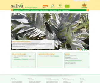 Sativa-Biosaatgut.de(Sativa Rheinau) Screenshot