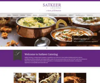 Satkeercatering.com(Award Winning Indian Wedding Caterers London) Screenshot