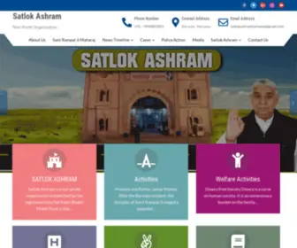 Satlokashram.org(Non-Profit Organization) Screenshot