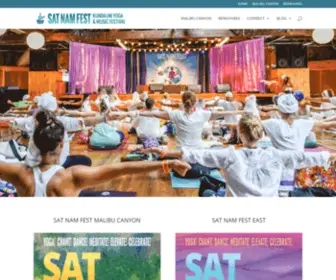 Satnamfest.com(Sat Nam Fest) Screenshot